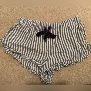Aerie striped pajama shorts